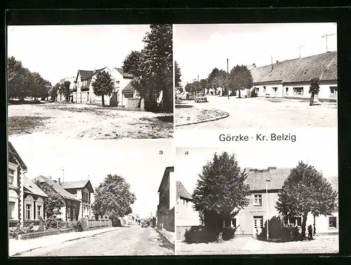 AK Görzke /Kr. Belzig, Rat der Gemeinde, Breite Strasse, Chausseestrasse