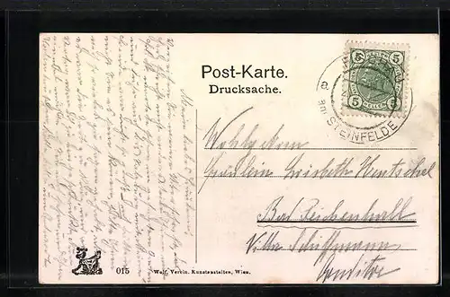 AK Wien, K. k. Hof-Poerntheater erbaut 1861-1868 mit Strassenbahn