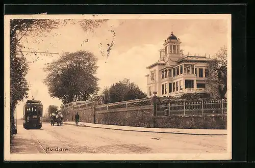 AK Kopenhagen, Hvidore, Strassenbahn