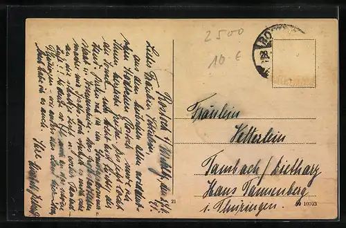 AK Rostock, Neuer Markt mit Kirche