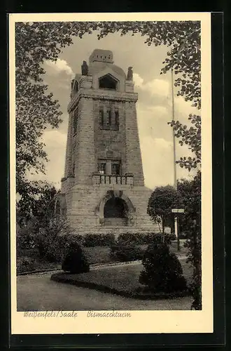 AK Weissenfels / Saale, Partie am Bismarckturm