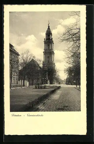 AK Potsdam, Blick zur Garnisonkirche