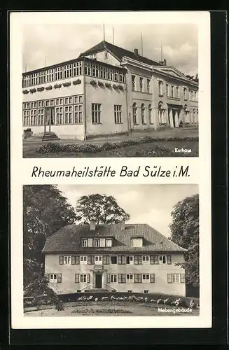 AK Bad Sülze i. M., Rheumaheilstätte mit Kurhaus und Nebengebäude