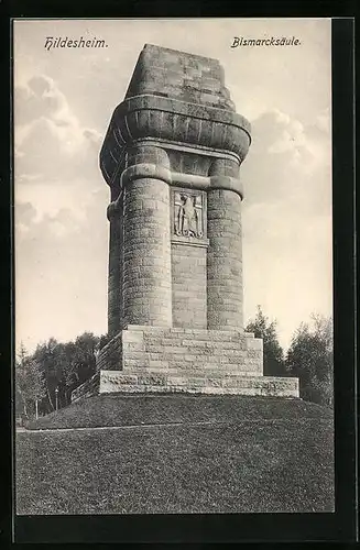 AK Hildesheim, Blick zur Bismarcksäule