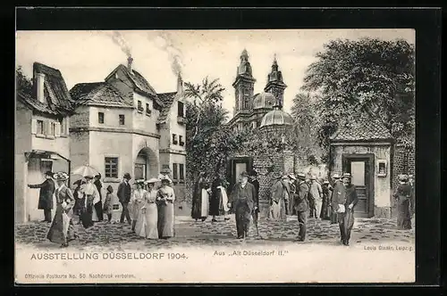 AK Düsseldorf, Ausstellung 1904, Alt-Düsseldorf II.