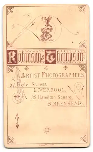 Fotografie Robinson & Thompson, Liverpool, 57, Bold Street, Hübscher Knabe im Matrosenanzug