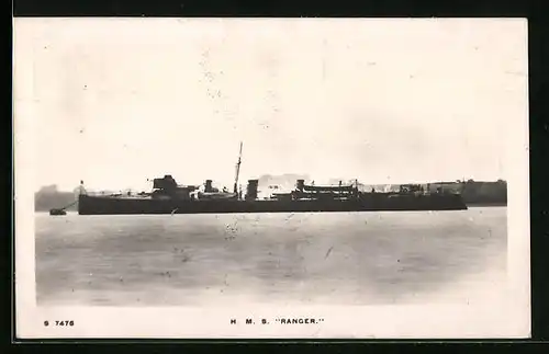 AK Britisches Kriegsschiff HMS Ranger in der Gesamtansicht