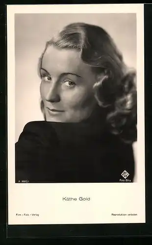 AK Schauspielerin Käthe Gold mit verführerischem Blick