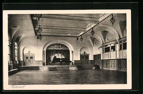 AK München-Nymphenburg, Institut St. Maria der Englischen Fräulein, Festsaal, Innenansicht