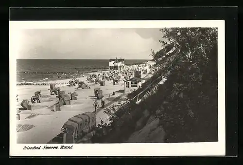 AK Koserow, Strandansicht mit Badegästen