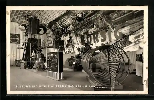 AK Berlin, Deutsche Industrie-Ausstellung 1956, Stand der Fa. Borsig