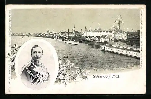 AK Düsseldorf, Ausstellung 1902, Kaiser Wilhelm II