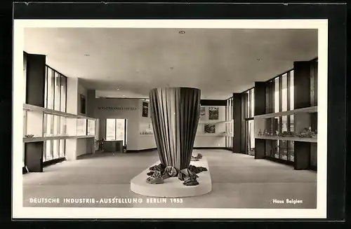 AK Berlin, Deutsche Industrie-Ausstellung 1953, Haus Belgien