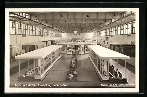 AK Berlin, Deutsche Industrie-Ausstellung 1952, Gummi- und Kautschuk-Industrie