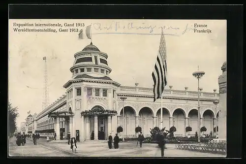 AK Gand, Exposition internationale 1913, France