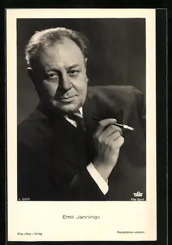 AK Schauspieler Emil Jannings ernst blickend