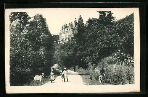 AK Montigny-le-Gannelon, Chemin de Saint-Hilaire