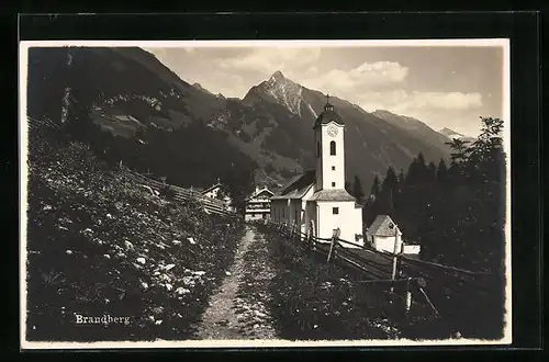 AK Brandberg, Teilansicht mit Kirche