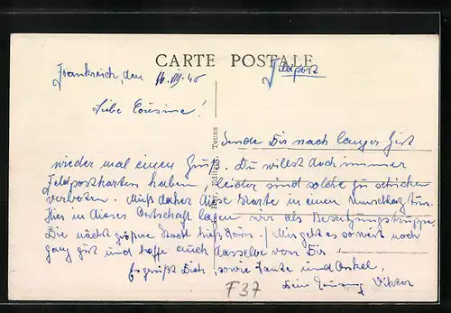 AK Pernay, Vue Générale mit Kirchturm