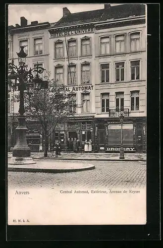 AK Anvers, Central Automat, Avenue de Keyser