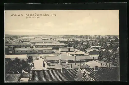 AK Arys, Truppen-Übungsplatz, Barackenlager