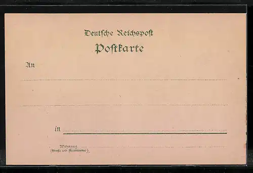 Lithographie Kirchditmold / Kassel, Gebhardts Restaurant mit Garten und Saal