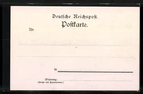 Lithographie Bremke b. Göttingen, Hotel Berggarten, Totalansicht