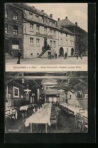 AK Schleiden /Eifel, Hotel Kölnerhof, Speisesaal