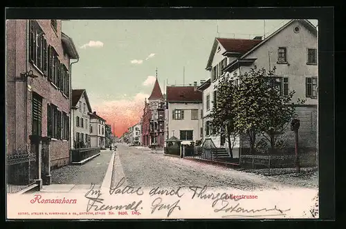 AK Romanshorn, Blick in die Alleestrasse