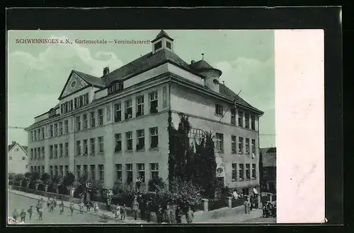AK Schwenningen a. N., Gartenschule, Vereinslazarett