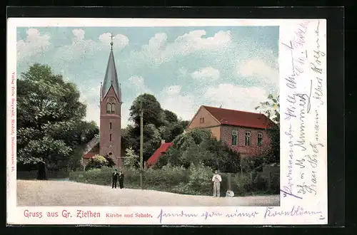 AK Grossziethen, Kirche und Schule