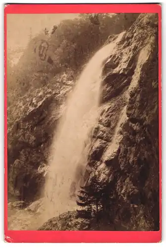 Fotografie Würthle & Spinnhirn, Salzburg, Ansicht Hallstadt, Blick auf den Schleierfall