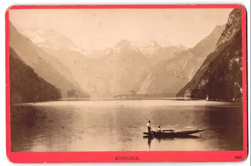 Fotografie Würthel & Spinnhirn, Salzburg, Ansicht Schönau am Königssee, Blick auf den See mit Ruderboot