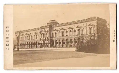 Fotografie unbekannter Fotograf, Ansicht Dresden, Blick auf das Museum