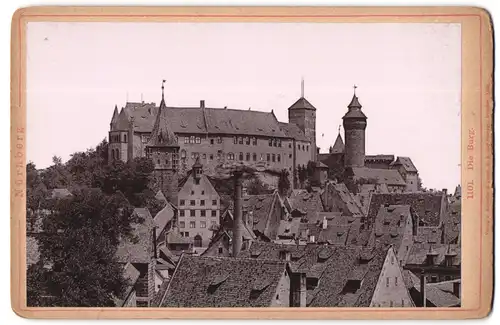 Fotografie Lichtdruck Römmler & Jonas, Dresden, Ansicht Nürnberg, Blick auf die Burg