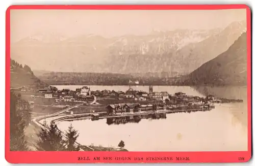 Fotografie Würthle & Spinnhirn, Salzburg, Ansicht Zell am See, Blick zum Ort mit Kirche