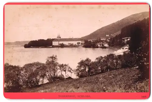 Fotografie Würthle & Spinnhirn, Salzburg, Ansicht Tegernsee, Blick auf das Schloss
