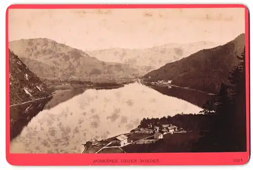 Fotografie Würthle & Spinnhirn, Salzburg, Ansicht Achensee, Ortspartie mit See gegen Norden