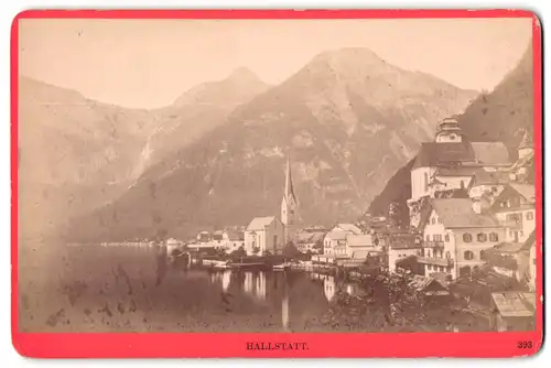 Fotografie Würthle & Spinnhirn, Salzburg, Ansicht Hallstatt, Ortspartie am See