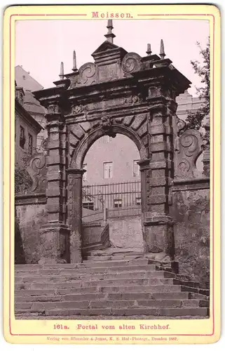 Fotografie Lichtdruck, Römmler & Jonas, Dresden, Ansicht Meissen, Portal vom alten Kirchhof