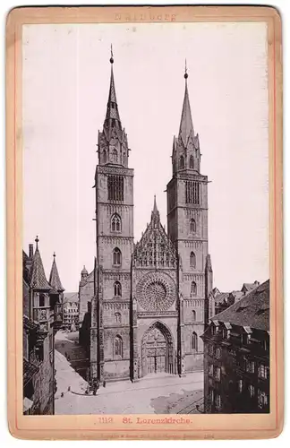 Fotografie Lichtdruck Römmler & Jonas, Dresden, Ansicht Nürnberg, Blick auf die St. Lorenzkirche