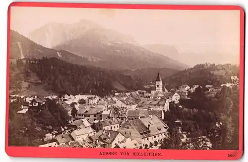 Fotografie Würthle & Spinnhirn, Salzburg, Ansicht Aussee, Ortspartie von Sixleithen gesehen