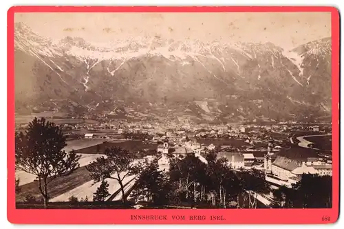 Fotografie Würthle & Spinnhirn, Salzburg, Ansicht Innsbruck, Blick auf den Ort vom Berg Isel gesehen
