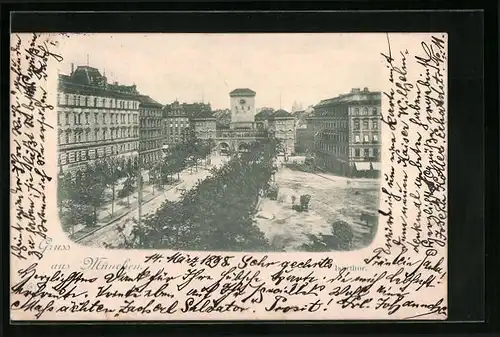 AK München, Isartor mit Apotheke