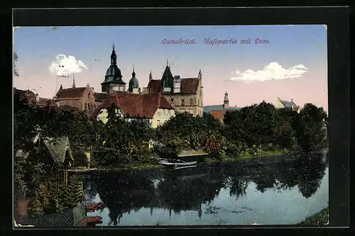 AK Osnabrück, Hasepartie mit Dom