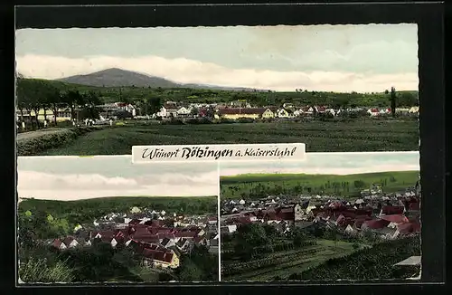 AK Bötzingen a. Kaiserstuhl, Panorama, Ortsansicht aus der Vogelschau