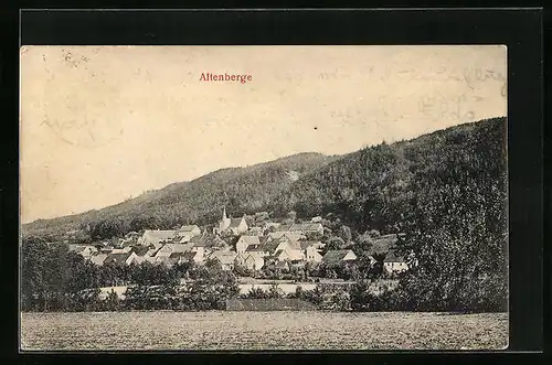 AK Altenberge, Panorama mit Kirche