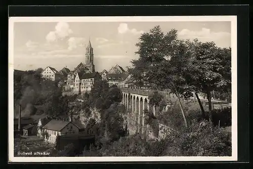 AK Rottweil, Viadukt gegen Zentrum