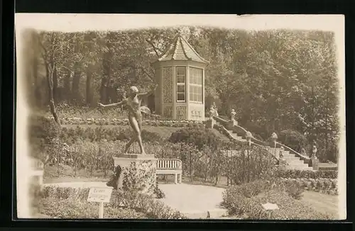 Foto-AK Hamburg-Altona, Gartenbau-Ausstellung 1914, Partie am Sondergarten Schnackenberg & Siebold