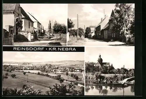 AK Reinsdorf /Nebra, Ortsansicht, Kahn